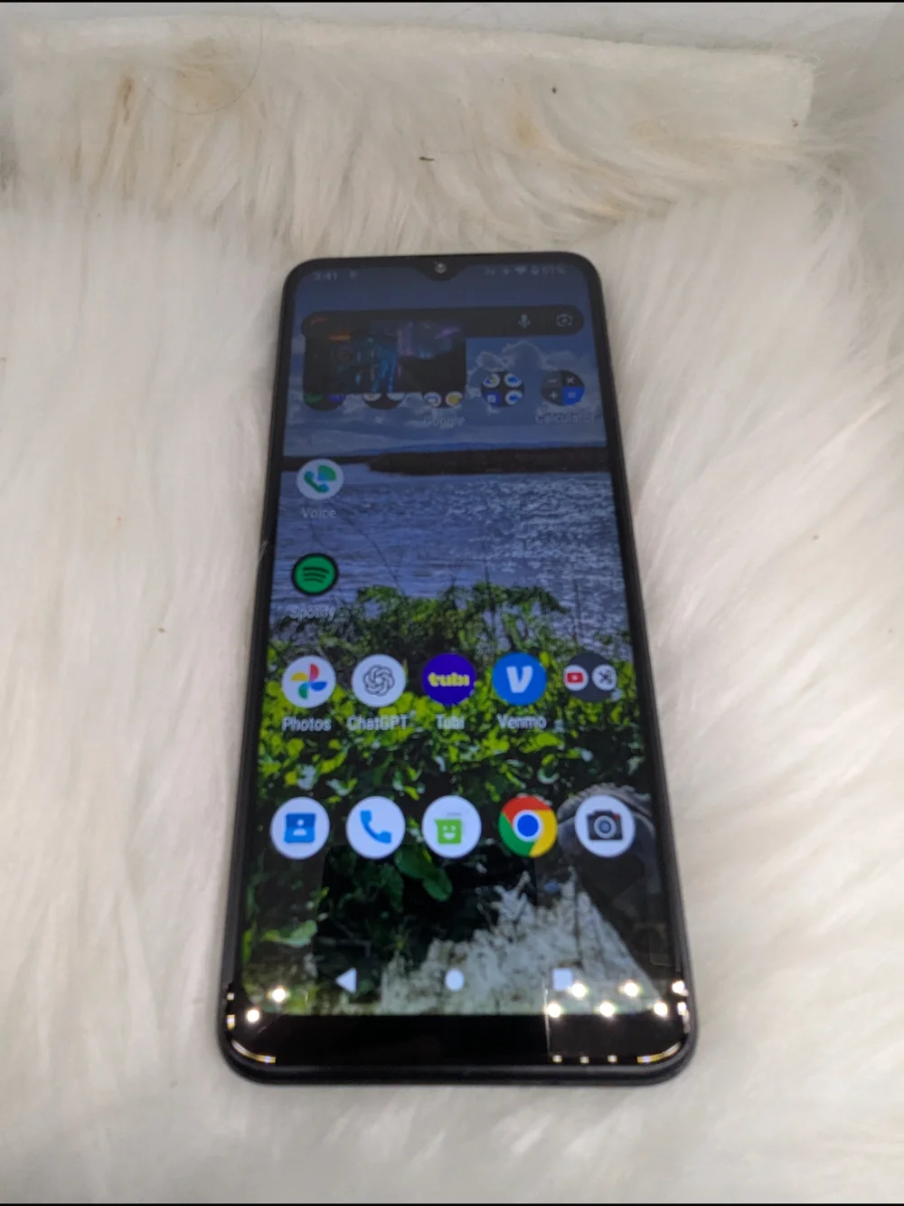 T-Mobile Black Android Phone with Triple Camera